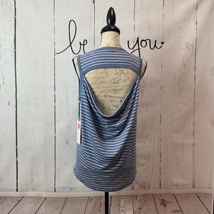 Yogalicious Open Cowl Back Sleeveless Top Medium